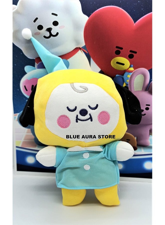 بلو أورا لعبة قطيفة من Blue Aura BTS إصدار Chimmy Goodnight BT21 لعبة قطيفة ناعمة واقفة (Chimmy Night) - Image 4