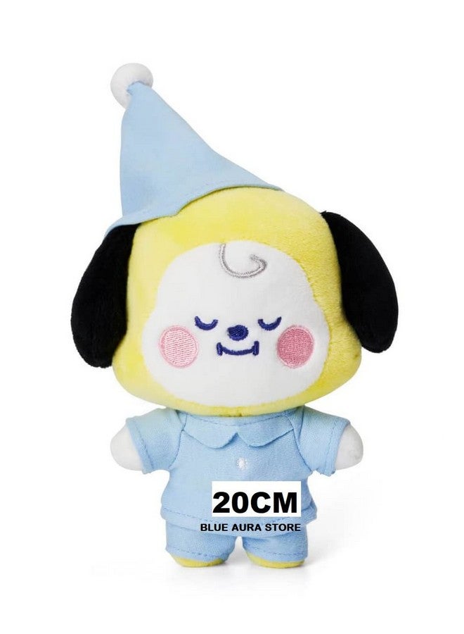 بلو أورا لعبة قطيفة من Blue Aura BTS إصدار Chimmy Goodnight BT21 لعبة قطيفة ناعمة واقفة (Chimmy Night) - Image 1