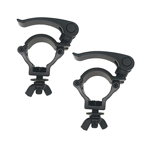 Douzime 2 Pack 1.49-1.57 inch Lighting Truss Clamp Stage Light Clamps Heavy Duty 220 Lbs for DJ Lighting Par Lights Spot Lights - Image 1
