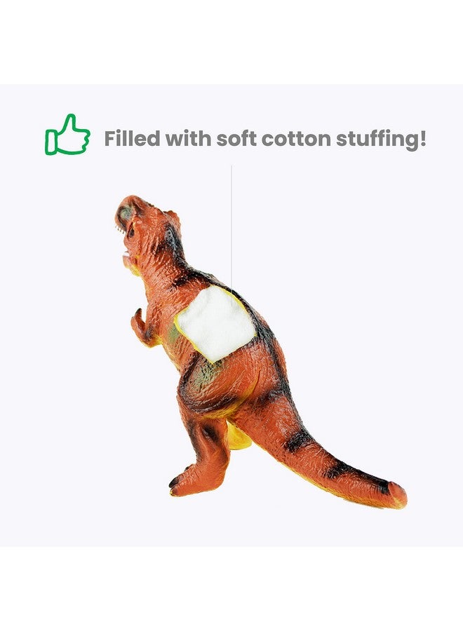 BOLEY Boley Jumbo Dinosaur Toy Set - 3 Pack Large Soft-Stuffed Dinosaurs - T-Rex, Velociraptor, and Brontosaurus - Durable Dinosaur Toys for Kids Ages 3 and Up - Educational Playset for Boys and Girls - Image 2