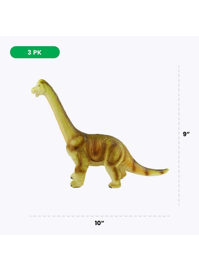 BOLEY Boley Jumbo Dinosaur Toy Set - 3 Pack Large Soft-Stuffed Dinosaurs - T-Rex, Velociraptor, and Brontosaurus - Durable Dinosaur Toys for Kids Ages 3 and Up - Educational Playset for Boys and Girls - Image 5