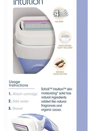 Schick Intuition Pure Nourishment Razor Kit for Women - 2-in-1 Lathers & Shaves with Organic Cocoa Butter - view 4