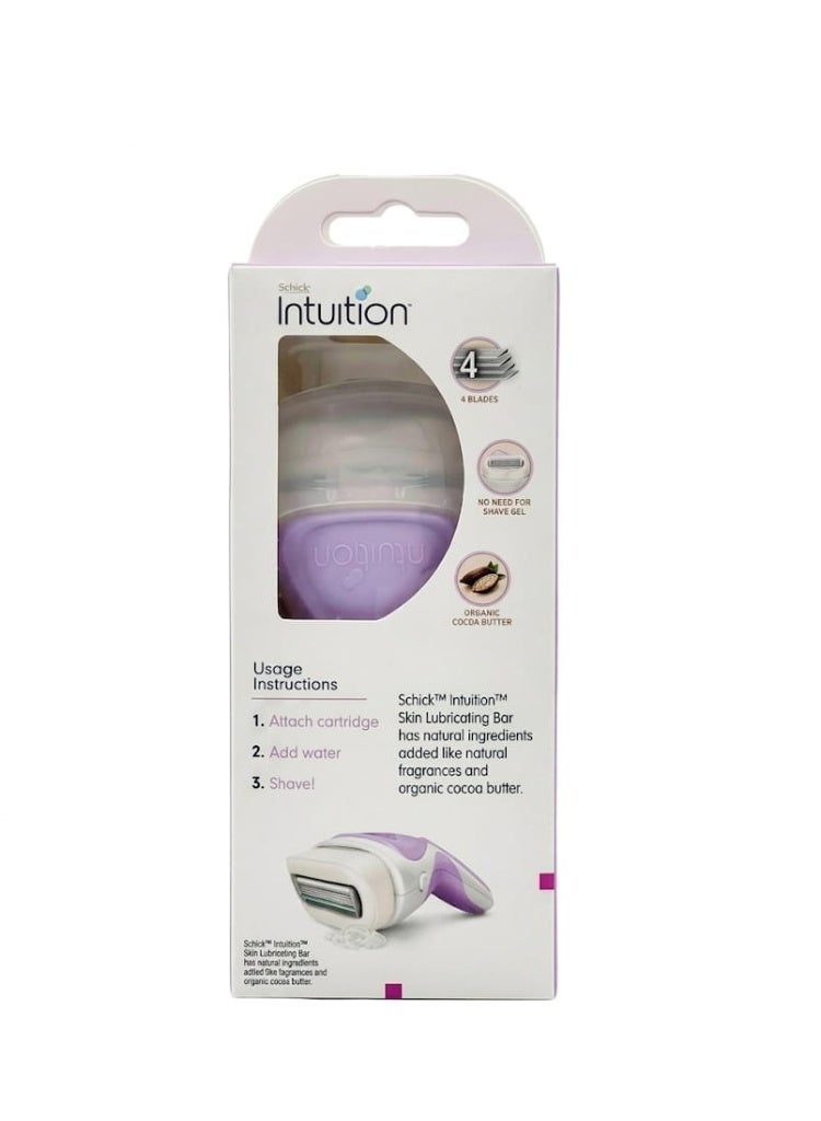 Intuition مجموعة شفرات شِك إنتويشن للتغذية النقية للنساء - 2 في 1 رغوة وحلاقة مع زبدة الكاكاو العضوية - Image 1