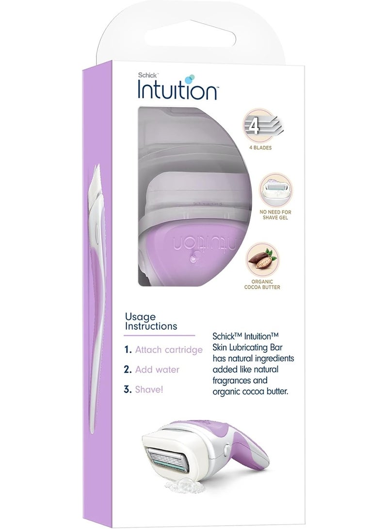 Intuition مجموعة شفرات شِك إنتويشن للتغذية النقية للنساء - 2 في 1 رغوة وحلاقة مع زبدة الكاكاو العضوية - Image 4