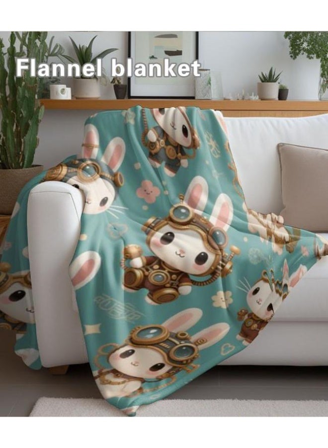 عام بطانية رقيقة من الفانيلا الكرتونية للأطفال والرضع (دافئة ومريحة، ومناسبة للنوم والألعاب) 70 سم * 100 سم - Image 5