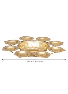 Webelkart Webelkart Diya Shape Flower Decorative Urli Bowl for Home Decor Bowl for Floating Flowers and Tea Light Candles Home,Office and Table Decor| Decorative items for home (Designs-1)  - Image 3