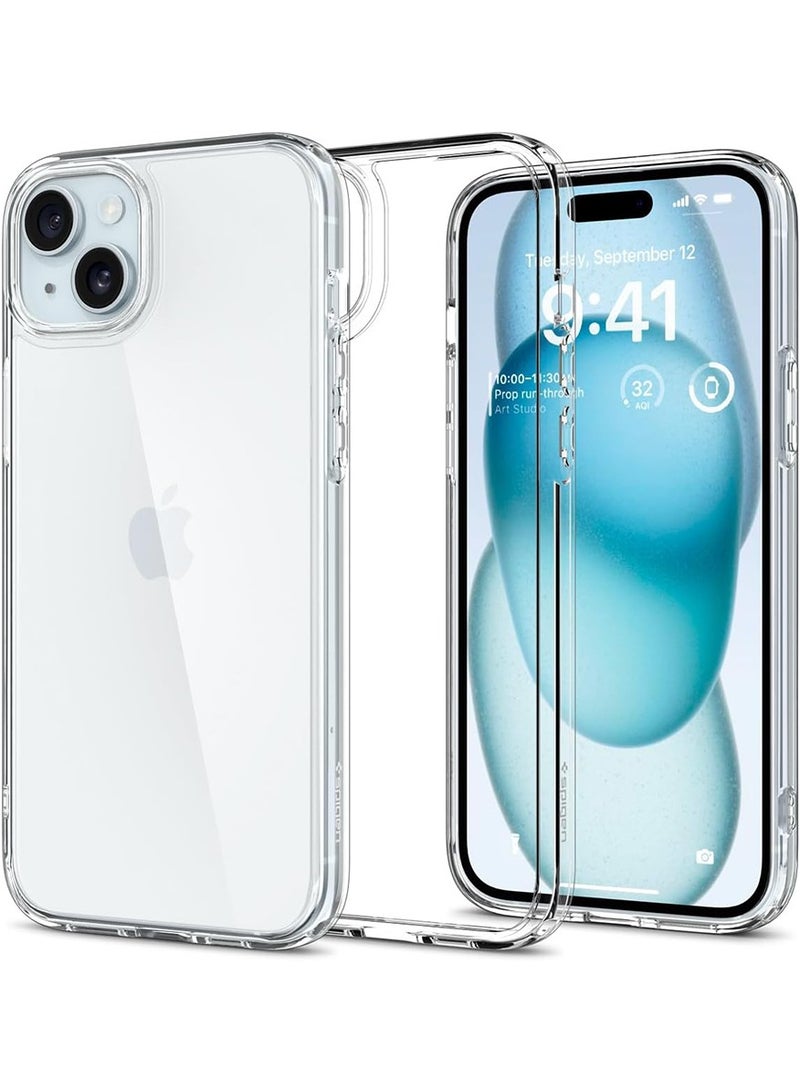Spigen Ultra Hybrid for iPhone 15 PLUS Case Cover - Crystal Clear - Image 1