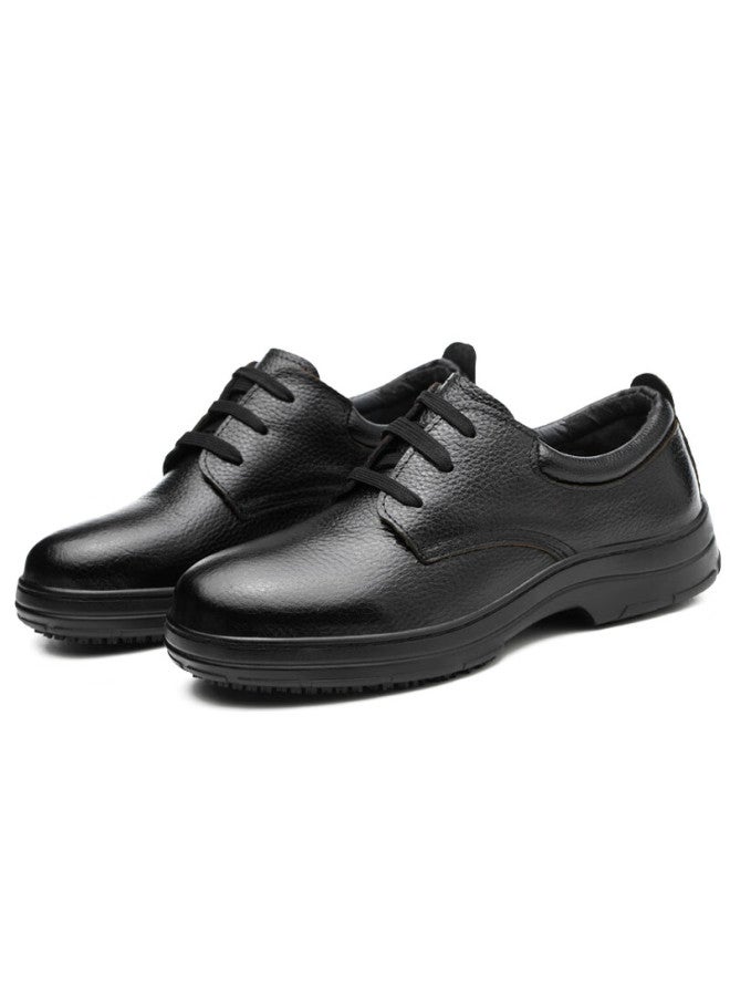 Old housekeeper Laoguanjia Safety Shoes For Men, Non-Slip Kitchen Chef Shoes, Hotel Work Shoes, Oil-Resistant, Waterproof, Lightweight, Breathable Cowhide, Src 43 - Image 4