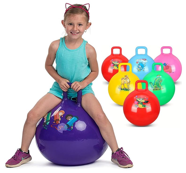 Synlark Jumping, Bouncing, Hop Ball | Indoor & Outdoor Activity Toy | Best Gift for Kids 3+ Years (Multicolor) - Image 1