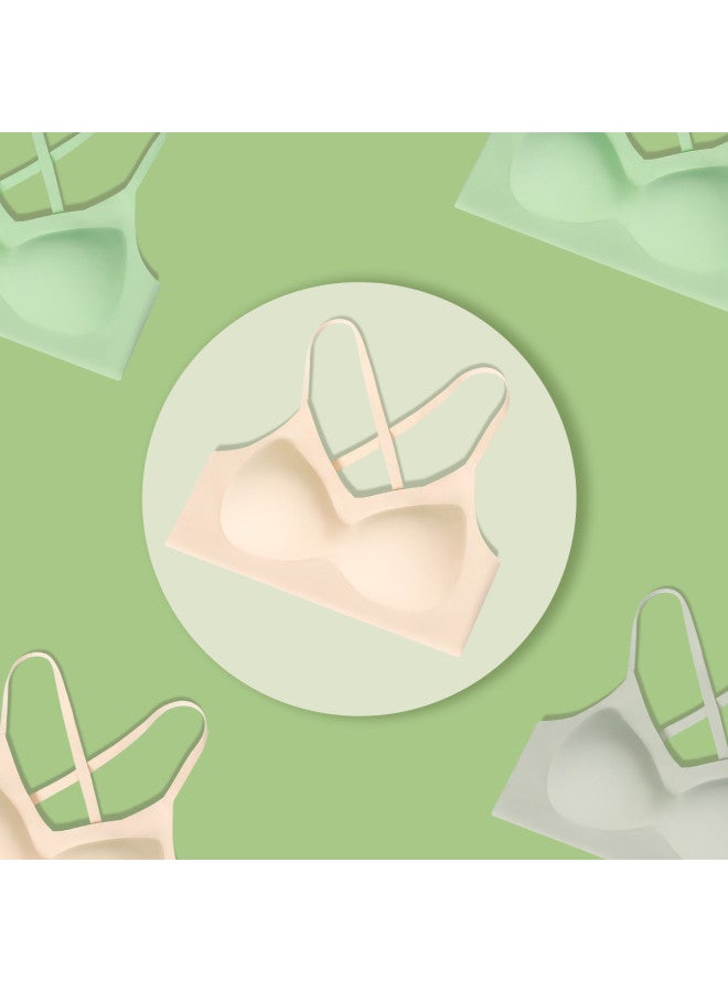 Red Bean Women'S Padded Cami Top Short Cross Back Vest Lining Sleeveless Shirt Rayon - Image 4