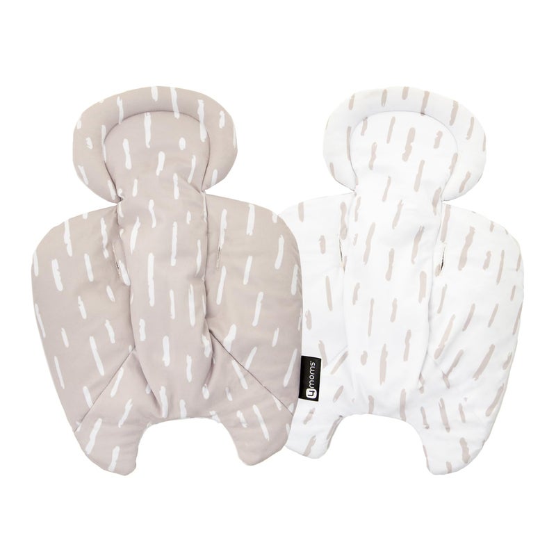 4moms RockaRoo and MamaRoo Infant Insert, Machine Washable, Soft, Plush Fabric, Reversible Design, Sand - Image 2