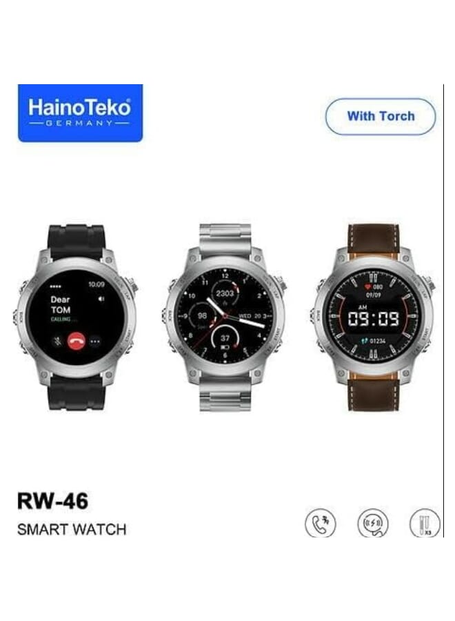 هينو تيكو ساعة ذكية Haino Teko RW-46 مع 3 أزواج من الأحزمة - Image 2