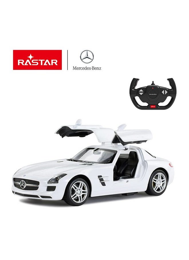 راستار سيارة مرسيدس بنز SLS AMG بتحكم عن بعد من راستار | سيارة مرسيدس بنز SLS AMG بتحكم عن بعد بمقياس 1:14، أبواب مفتوحة يدويًا - لون أبيض، تردد 2.4 جيجاهرتز  - Image 3