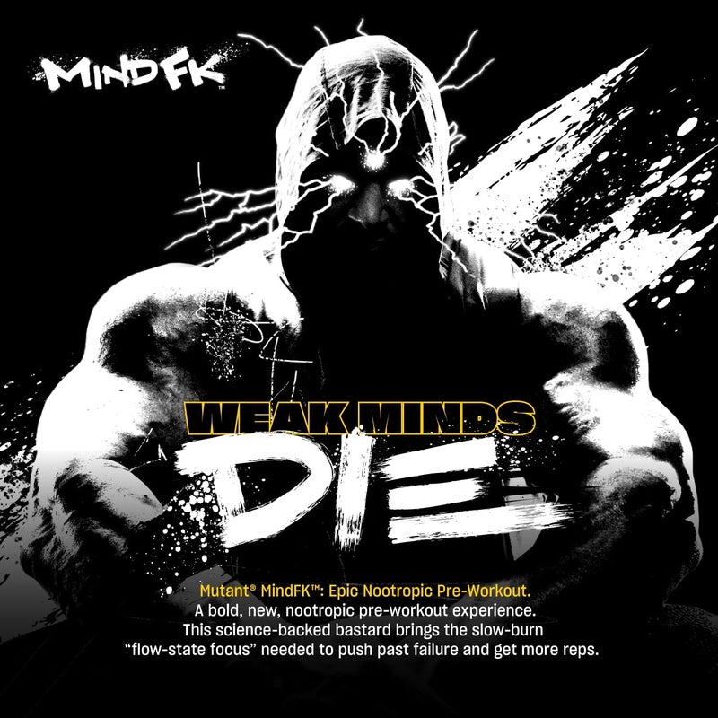 Mutant Mind FK  Epic Nootropic PreWorkout  Brain Supplement for Mental Focus  20 Serve  Blue Raspberry  460g - Image 3