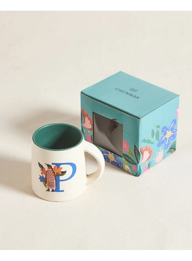 Chumbak Penguin Alphabet Mug - P