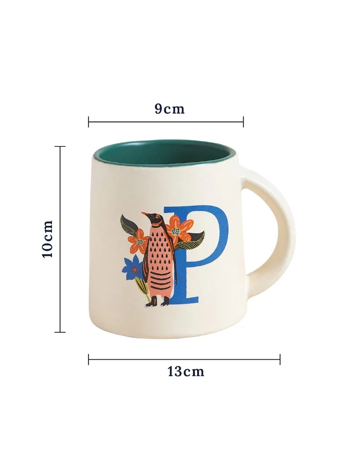 Chumbak Penguin Alphabet Mug - P