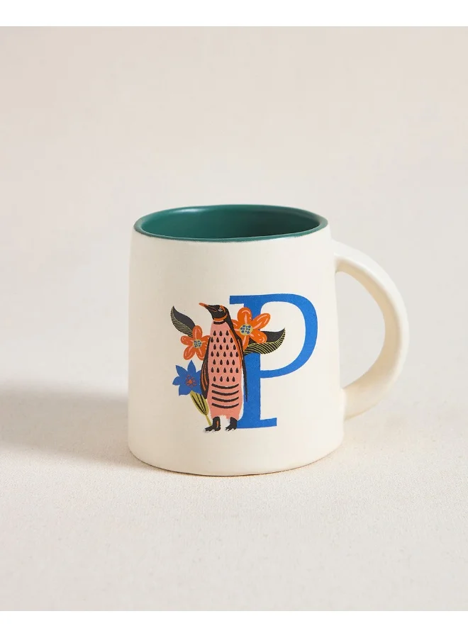 Chumbak Penguin Alphabet Mug - P