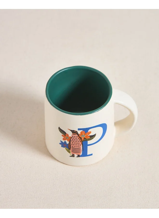 Chumbak Penguin Alphabet Mug - P