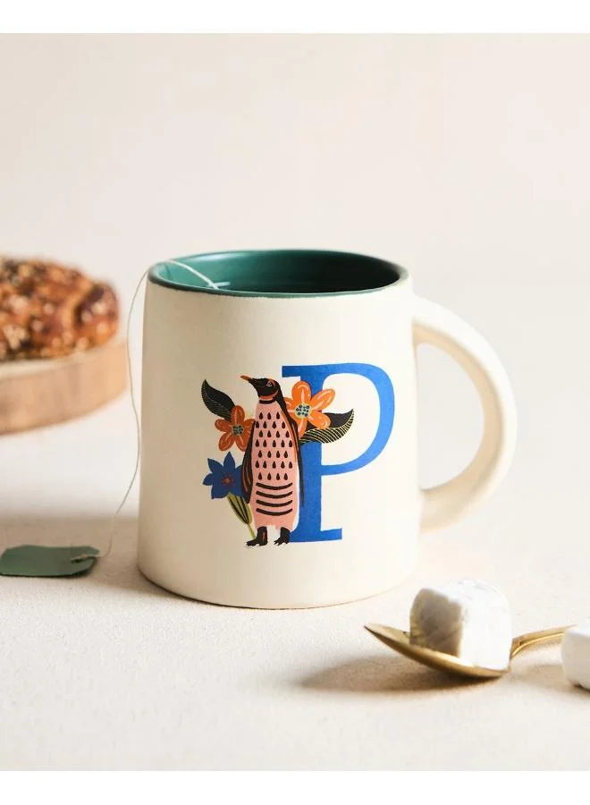 Chumbak Penguin Alphabet Mug - P