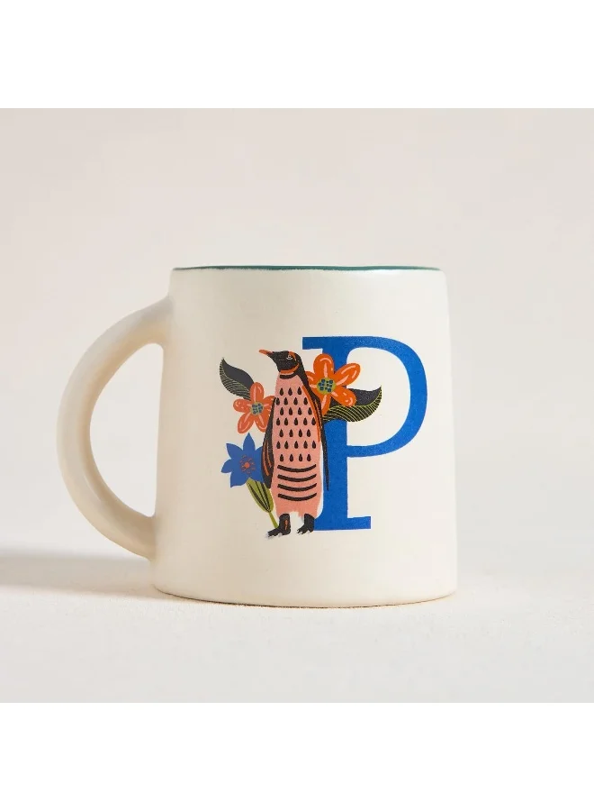 Chumbak Penguin Alphabet Mug - P