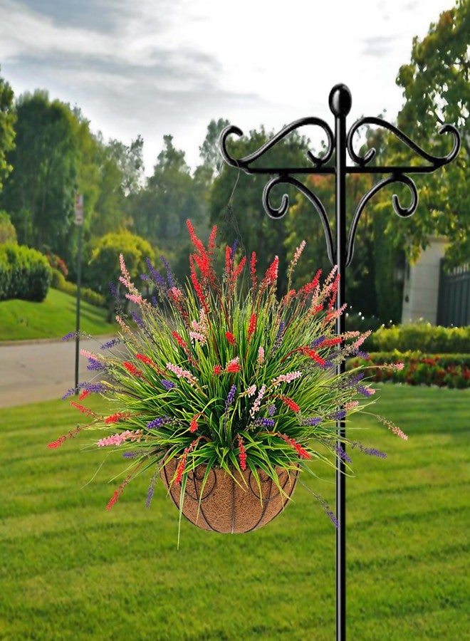 Ammyoo Artificial Faux Plants Flowers for Outdoor Decorations, Fake Monkey Grass for Outside Porch Patio, No Fade Realistic Greenery Plant, UV Resistant Artificial Bush Shrubs for Courtyard Window Garden - Image 3