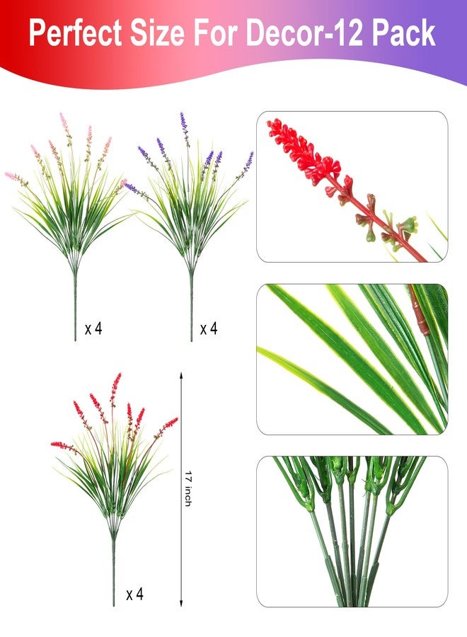 Ammyoo Artificial Faux Plants Flowers for Outdoor Decorations, Fake Monkey Grass for Outside Porch Patio, No Fade Realistic Greenery Plant, UV Resistant Artificial Bush Shrubs for Courtyard Window Garden - Image 5