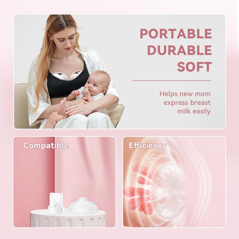 TOVVILD 12 Pack Pump Parts, 8PCS Duckbill Valves 4PCS Silicone Diaphragm Compatible with Momcozy M5, Replace Mom Cozy M5 Replacement Parts - Image 4