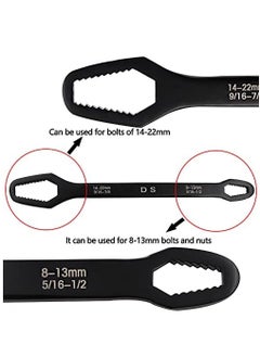 Y&D Universal Double Sided Wrench, Adjustable Spanner, Multifunctional Wrench for DIY Machine & Auto Maintenance, Open End 8-22 mm  - Image 2