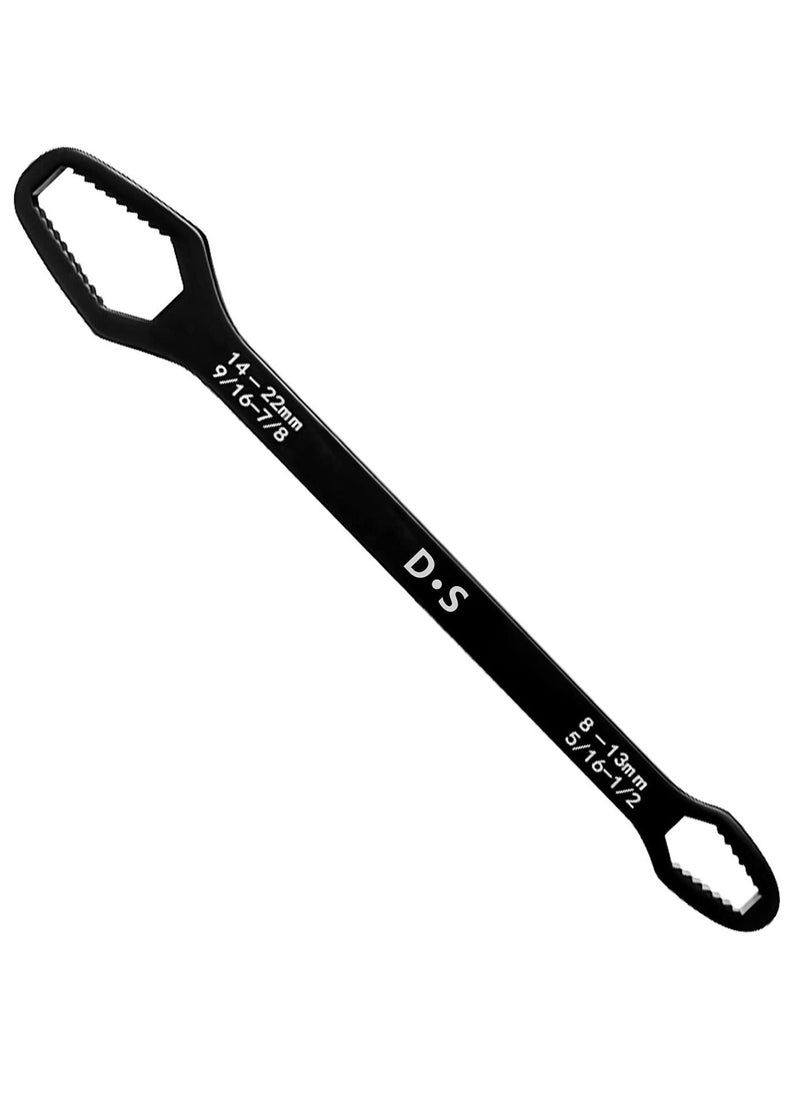 Y&D - Universal Double Sided Wrench, Adjustable Spanner, Multifunctional Wrench for DIY Machine & Auto Maintenance, Open End 8-22 mm - Image 1
