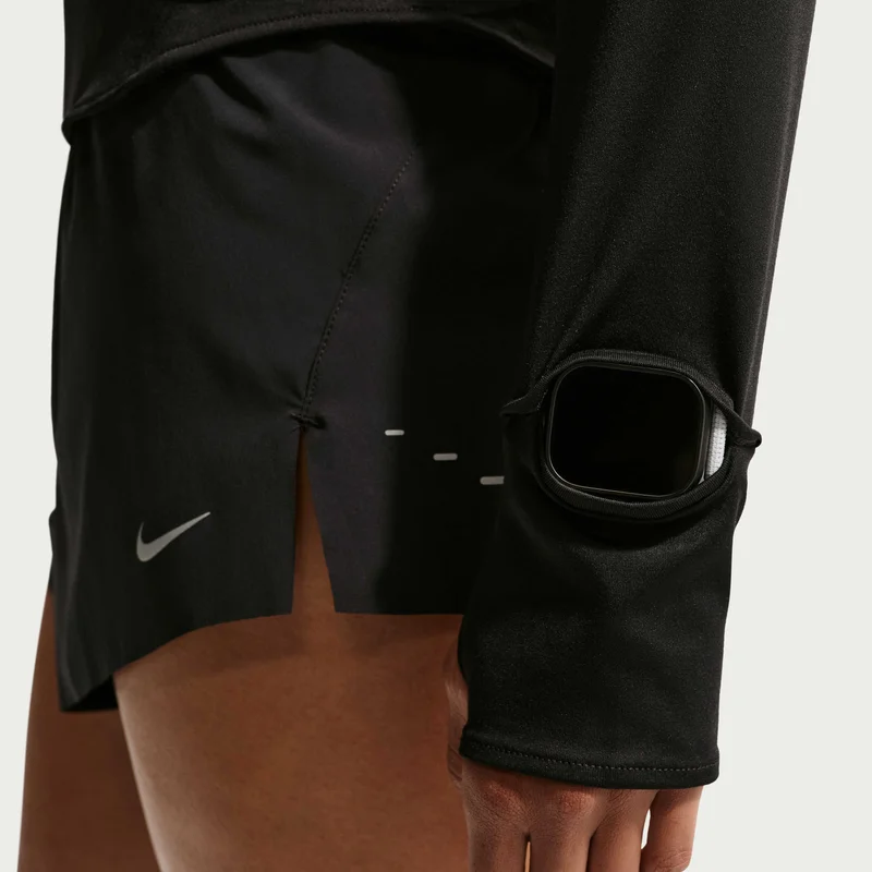 Nike Black Women's Swift Dri-FIT UV 1/4-Zip Running Top for Women | Best Price UAE