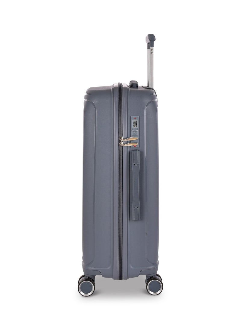 NEW TRAVEL - New Travel Luggage Set, Polypropylene (PP) Material, Trolley Travel Bag with Carry On Cabin and Checked In Sizes, Combination Lock and 4 Doubel Wheels, Lightweight, Size 20/24/28, PP03/3P - Image 1