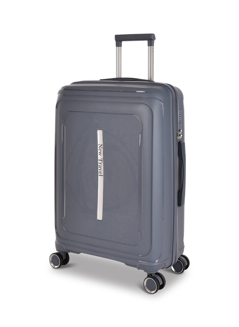 NEW TRAVEL - New Travel Luggage Set, Polypropylene (PP) Material, Trolley Travel Bag with Carry On Cabin and Checked In Sizes, Combination Lock and 4 Doubel Wheels, Lightweight, Size 20/24/28, PP03/3P - Image 1