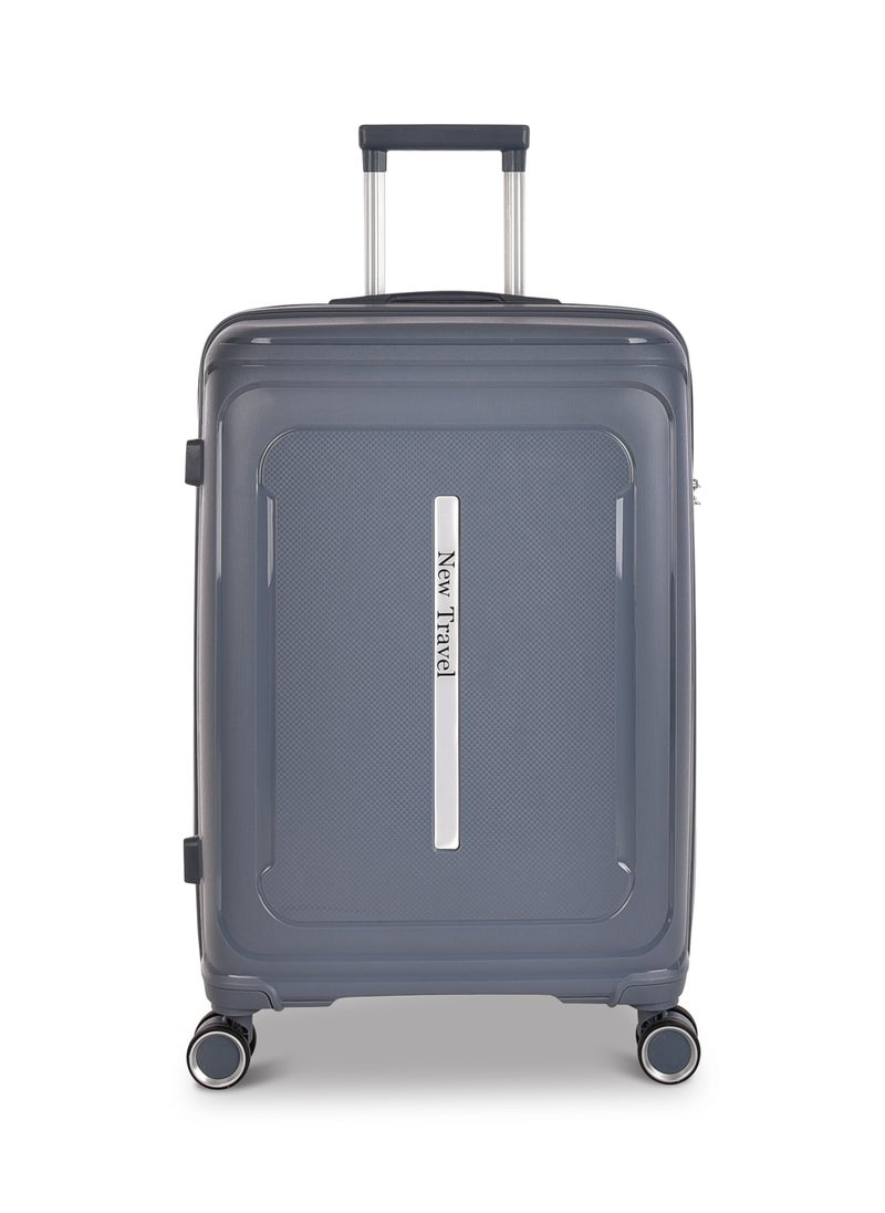 NEW TRAVEL - New Travel Luggage Set, Polypropylene (PP) Material, Trolley Travel Bag with Carry On Cabin and Checked In Sizes, Combination Lock and 4 Doubel Wheels, Lightweight, Size 20/24/28, PP03/3P - Image 1