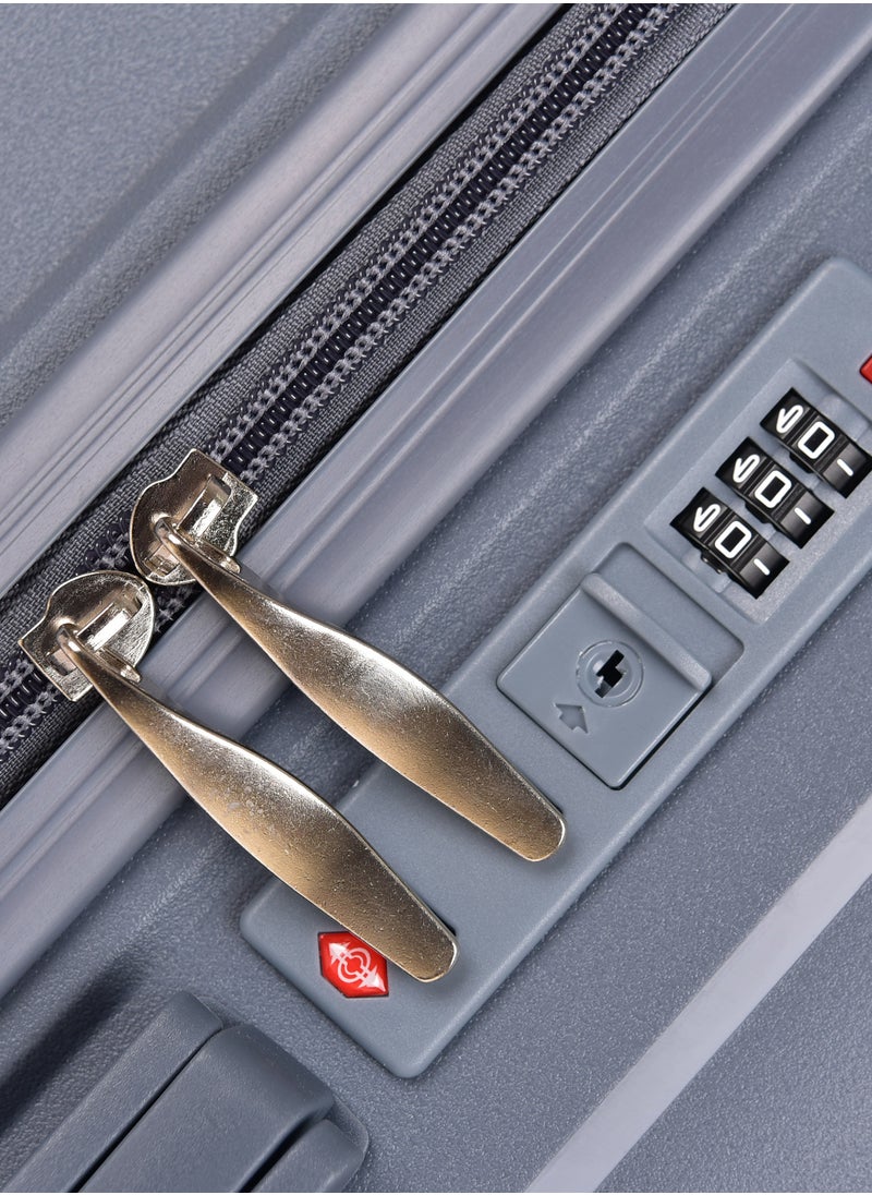 NEW TRAVEL - New Travel Luggage Set, Polypropylene (PP) Material, Trolley Travel Bag with Carry On Cabin and Checked In Sizes, Combination Lock and 4 Doubel Wheels, Lightweight, Size 20/24/28, PP03/3P - Image 1
