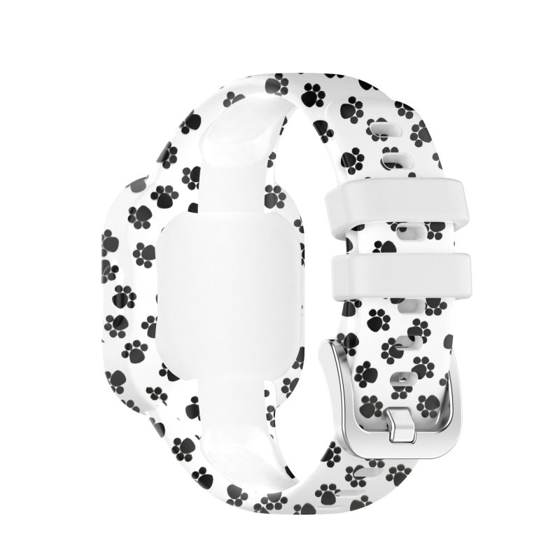 S-TOP For Garmin Vivofit JR3 Silicone Printing Watch Band(Footprint) - Image 2