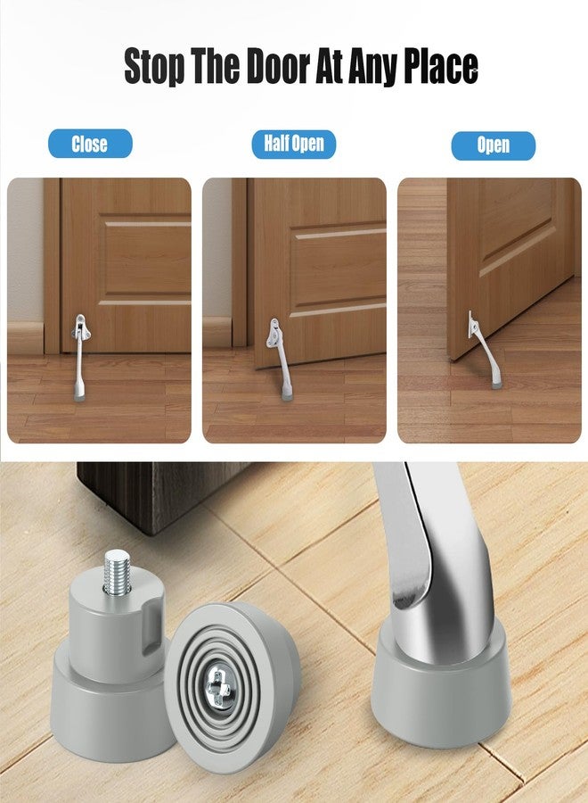 انكابل مجموعة من 6 قطع من أطراف مطاطية بديلة لسدادات الأبواب من Ancable، مجموعة إصلاح أطراف سدادات الأبواب شديدة التحمل لسدادات الأبواب القابلة للطي، أطراف سدادات أبواب مطاطية مضلعة - Image 4