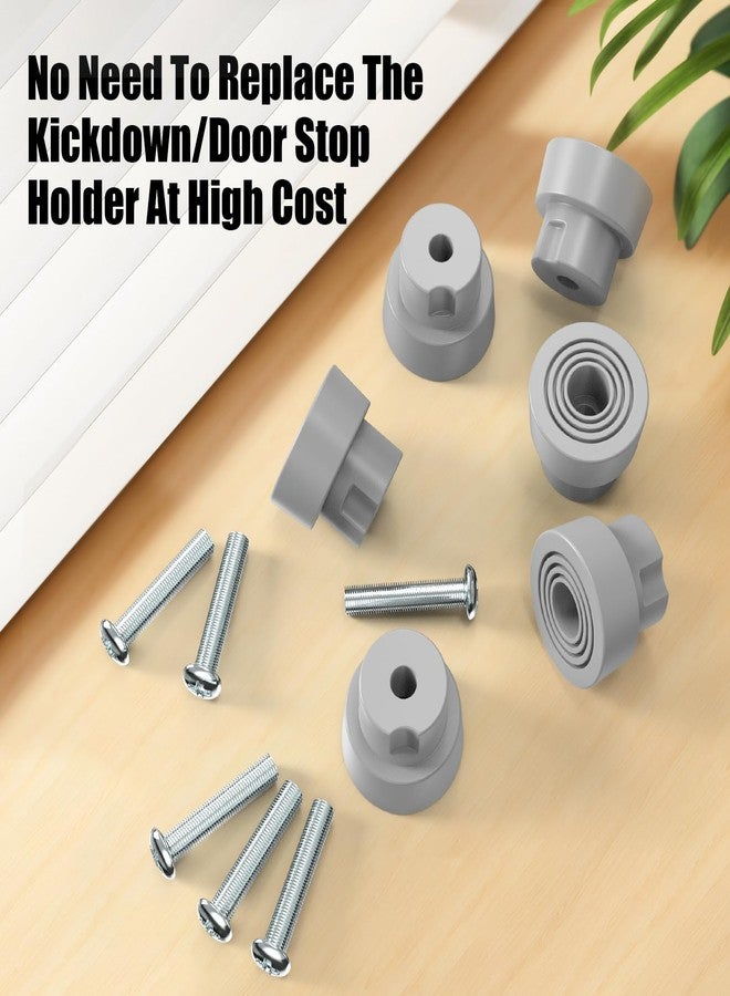 انكابل مجموعة من 6 قطع من أطراف مطاطية بديلة لسدادات الأبواب من Ancable، مجموعة إصلاح أطراف سدادات الأبواب شديدة التحمل لسدادات الأبواب القابلة للطي، أطراف سدادات أبواب مطاطية مضلعة - Image 5