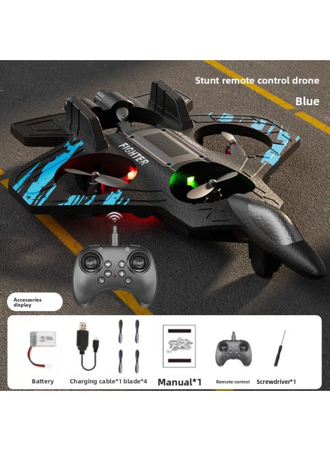 Cross-border New Remote Control Aircraft Set High Fall-resistant Foam Gravity Glider Special Effects Colorful Lighting Four-axis Drone 