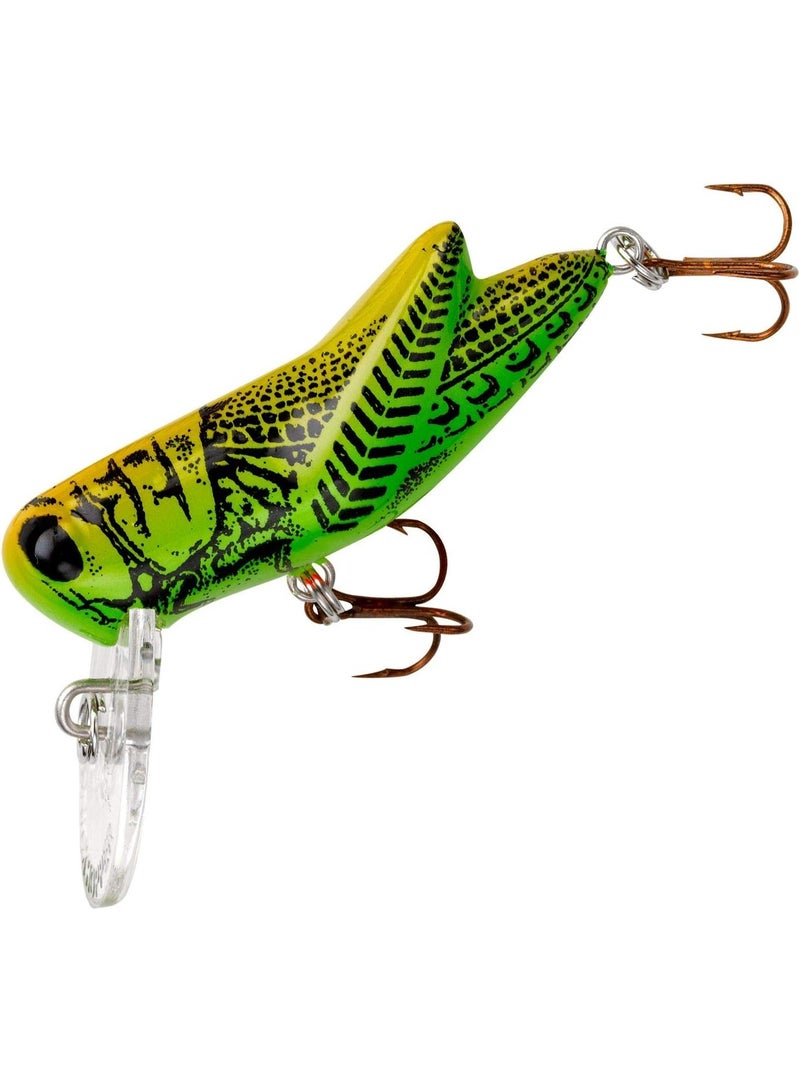 Rebel Rebel Lures Crickhopper Cricket/Grasshopper Crankbait Fishing Lure, 1 1/2 Inch, 1/4 Ounce - Image 1