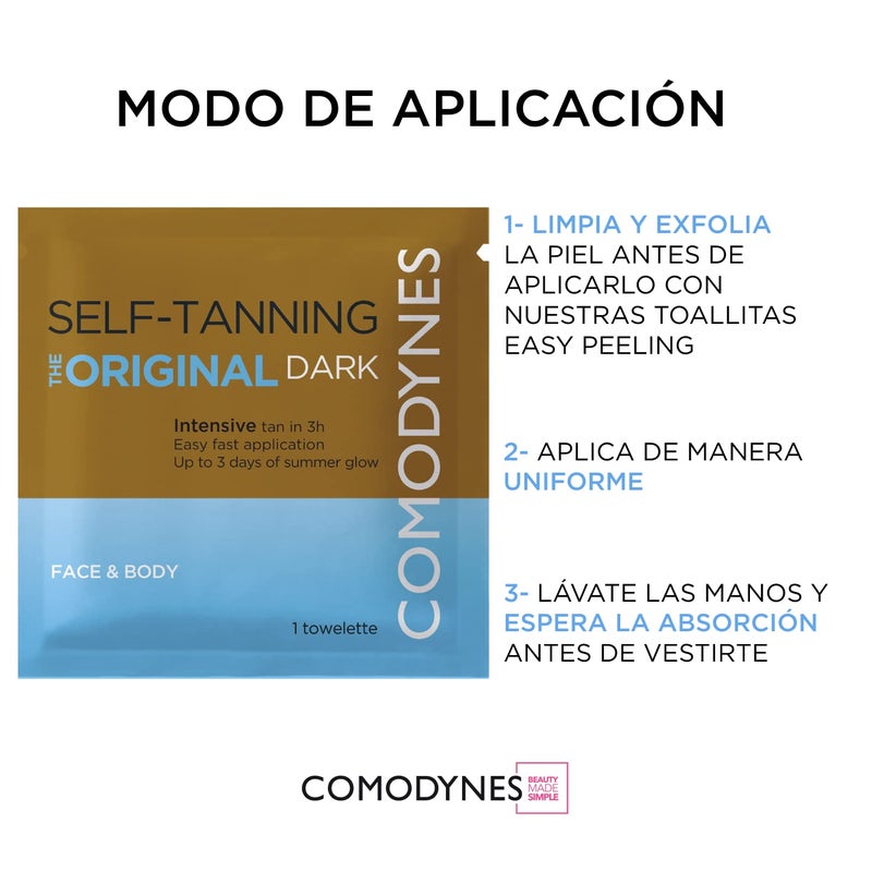 Comodynes Intensive Self Tan Towelettes, 8 Count - Image 3