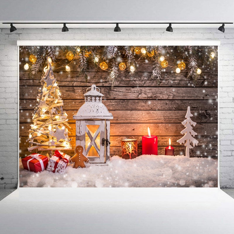 2.1 * 1.5m/ 7 * 5ft Christmas Backdrop Photography Background Portrait Photography Backdrops Photo Studio Props for Christmas Decoration Baby Children Portrait Photos Party - Image 4