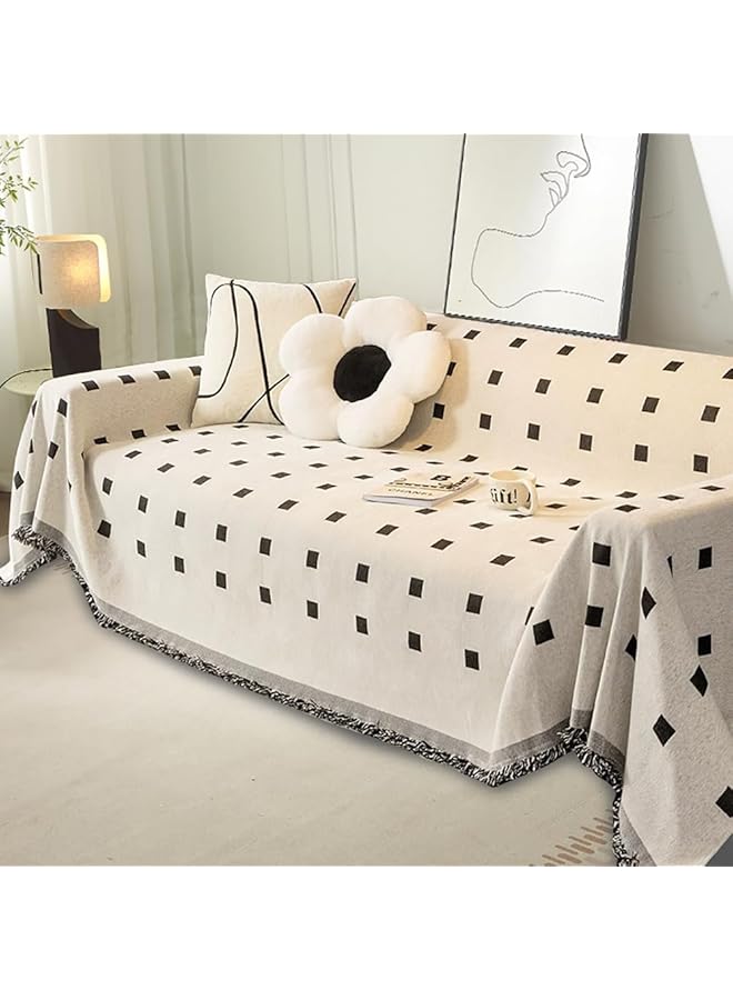 The Bros Sofa Cover Chenille Sofa Slipcover for 2~3 Seater Washable Sofa Throw Blanket Non Slip Bed Blanket Carpet Large Size 180 * 260CM - Image 1