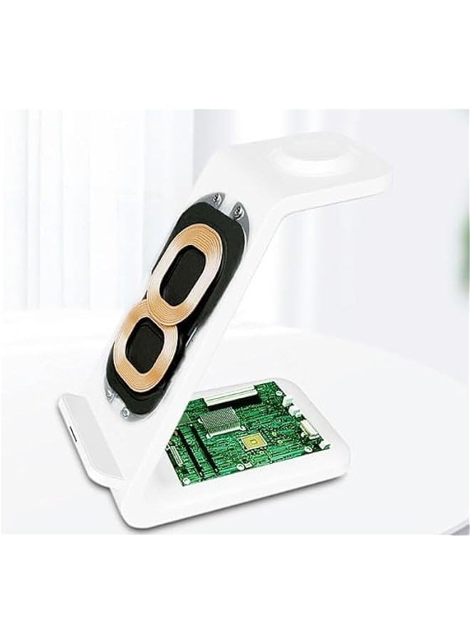 TRASSLE - 3 in 1 Charging Station for iPhone Device, Wireless Charger for iPhone, GALAXY & Apple Watch - Wireless Charging Stand Dock for AirPods - Image 1