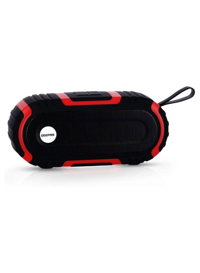 Geepas GMS11180 Rechargeable Portable Bluetooth Speaker With Hanging Strap- Multi-Color