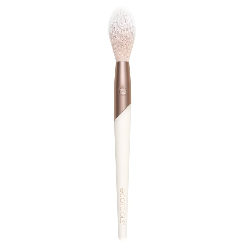EcoTools Luxe Soft Highlighter Makeup Face Powder Brush Sheer Luminous Glow Premium Quality Makeup Brush Ultra Soft Synthetic Bristles Eco Friendly Face Brush CrueltyFree 1 Count