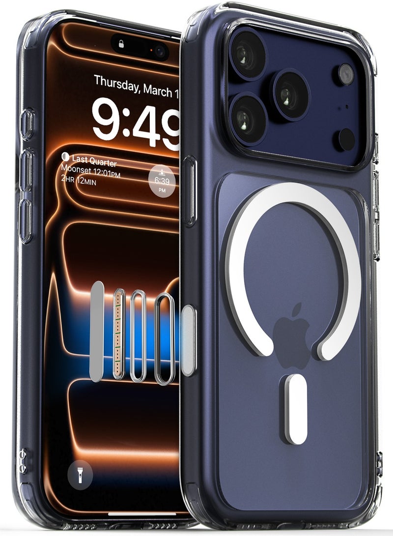 VRS Design Crystal Mixx iPhone 17 PRO MagSafe Case Cover with [Capacitive Camera Control button] - Clear - Image 1
