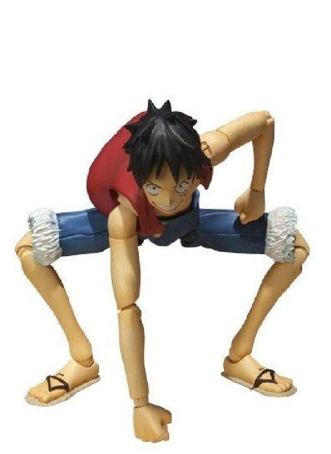 Bandai - One Piece Bandai S.H. Figuarts 6 Inch Super Articulated Figure Monkey D. Luffy - Image 1