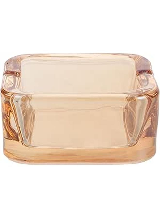 Amber Glass Ashtray Modern Decorative for Car Indoor Outdoor Home Office Patio Use - Image 1
