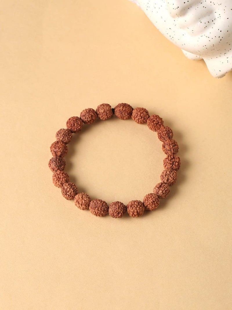 RDK Rudraksha Bead Mala by Brand RDK, Holy Mala for Japa, Mediations and Wearing with Long Tassell (Bracelet) - Image 2