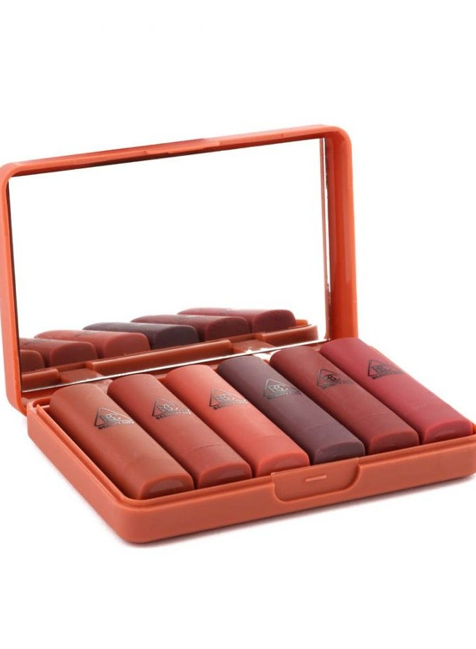 Beauty City Color Lipstick Pumpkin Color Lip Matte (1.5g x 6pcs) A9207  - Image 1